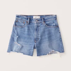 Abercrombie & Finch 4 Inch Mom Jean Shorts Curve Love